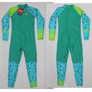 UPF 50+ Kids 1 Piece Rash Guard Kids XXLSwim Suit Long Sleeve Long Pant NEW